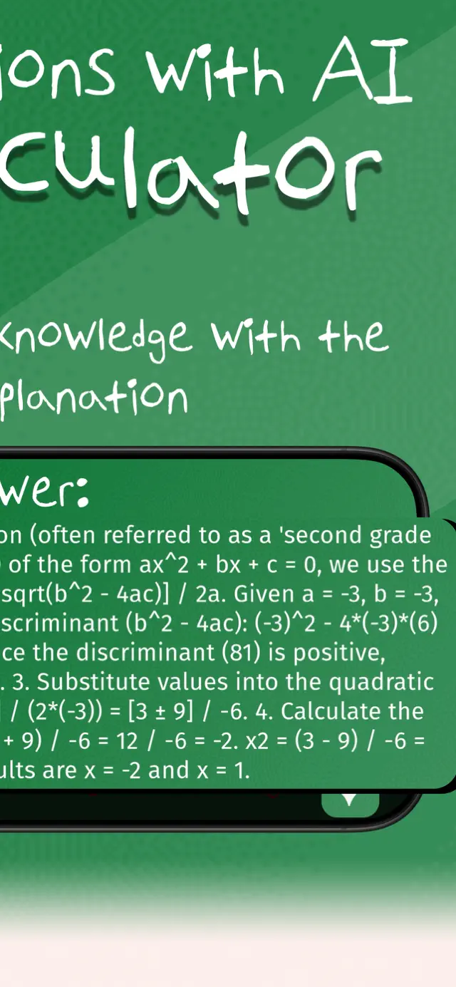 Quadratic Equation AI Solver screenshot 6