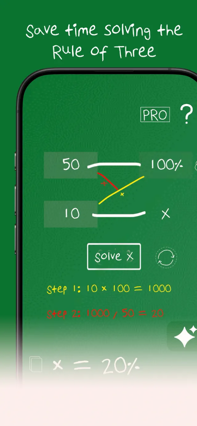 Captura 1 de Rule of 3: AI Calculator